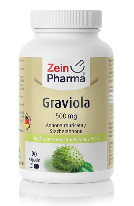 Zein Pharma Graviola, 500mg - 90 caps - Health and Wellbeing at MySupplementShop by Zein Pharma