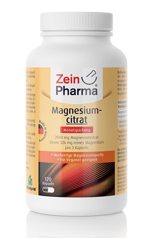 Zein Pharma Magnesium Citrate, 680mg - 120 caps - Vitamins & Minerals at MySupplementShop by Zein Pharma