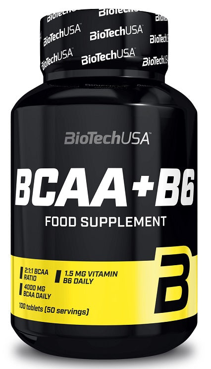 BioTechUSA BCAA+B6 - 100 tablets - Default Title - Amino Acids and BCAAs at MySupplementShop by BioTechUSA