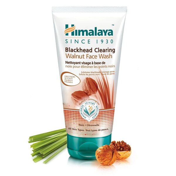 Himalaya Blackhead Clearing Walnut Face Wash - 150 ml. - Gels & Foams at MySupplementShop by Himalaya