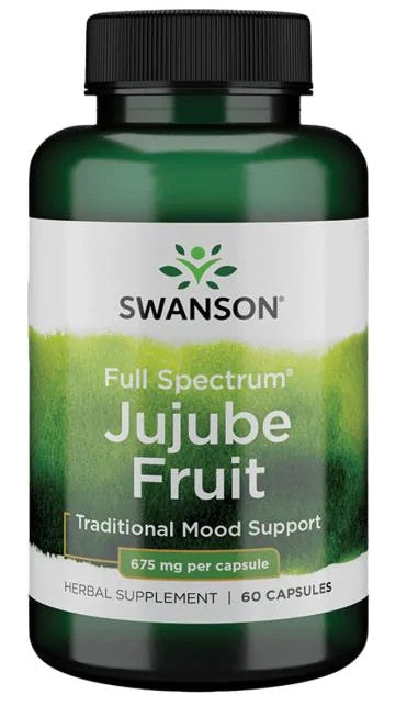 Swanson Full Spectrum Jujube Fruit, 675mg - 60 caps - Health and Wellbeing at MySupplementShop by Swanson