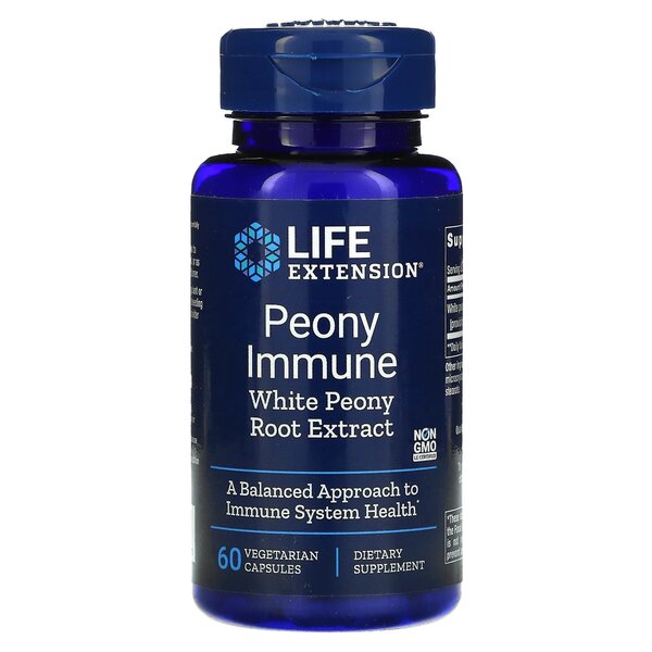 Life Extension Peony Immune - 60 vcaps - Health and Wellbeing at MySupplementShop by Life Extension