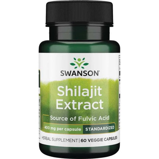 Swanson Shilajit Extract, 400mg - 60 vcaps - Special Formula at MySupplementShop by Swanson