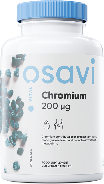 Osavi Chromium, 200mcg - 250 vegan caps - Health and Wellbeing at MySupplementShop by Osavi