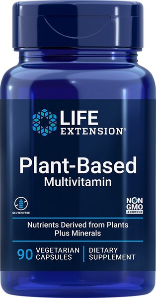 Life Extension Plant-Based Multivitamin - 90 vcaps - Vitamins & Minerals at MySupplementShop by Life Extension