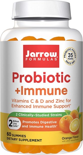 Jarrow Formulas Probiotic + Immune, Orange - 60 gummies - Health and Wellbeing at MySupplementShop by Jarrow Formulas