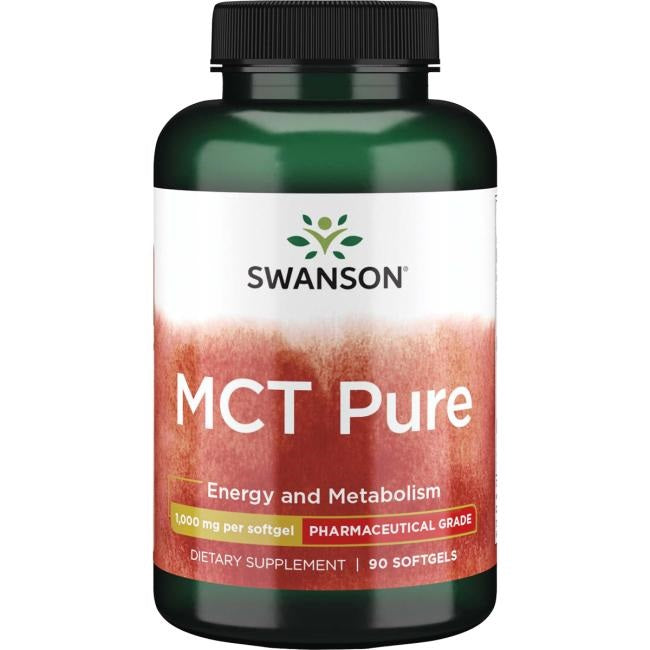 Swanson MCT Pure, 1000mg - 90 softgels - Health and Wellbeing at MySupplementShop by Swanson