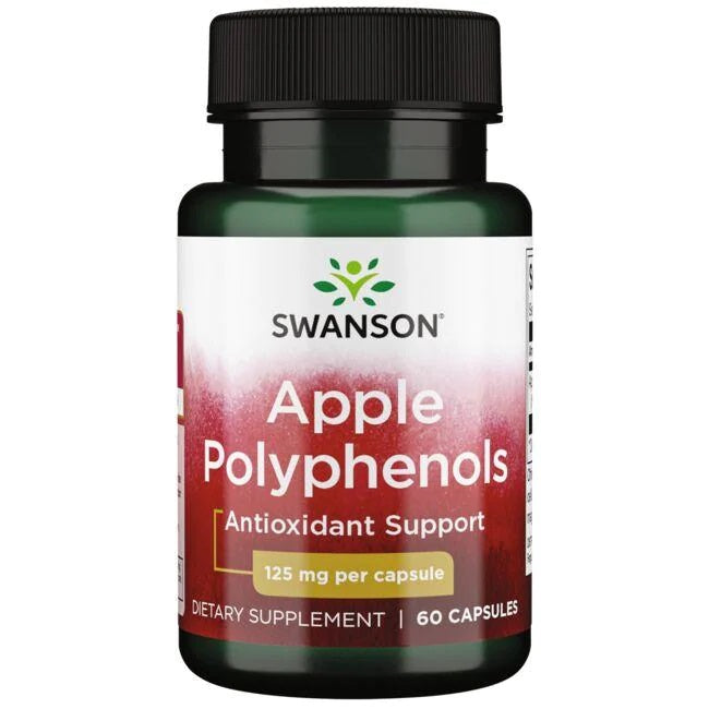 Swanson Apple Polyphenols, 125mg - 60 caps - Health and Wellbeing at MySupplementShop by Swanson