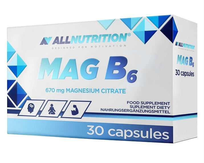 Allnutrition MAG B6, 670mg - 30 caps - Combination Multivitamins & Minerals at MySupplementShop by Allnutrition