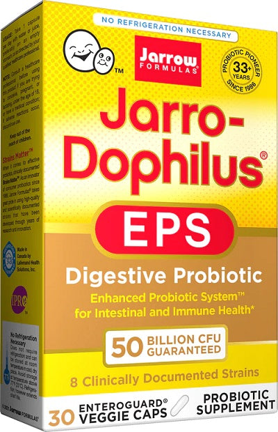 Jarrow Formulas JarroDophilus EPS 50 Billion CFU  30 vcaps - Health and Wellbeing at MySupplementShop by Jarrow Formulas