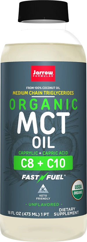 Jarrow Formulas Organic MCT Oil, Unflavored - 473ml. - Omegas, EFAs, CLA, Oils at MySupplementShop by Jarrow Formulas