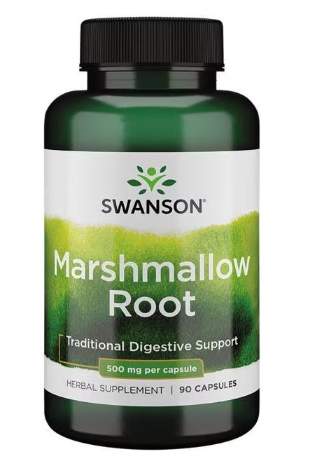 Swanson Marshmallow Root, 500mg - 90 caps - Health and Wellbeing at MySupplementShop by Swanson