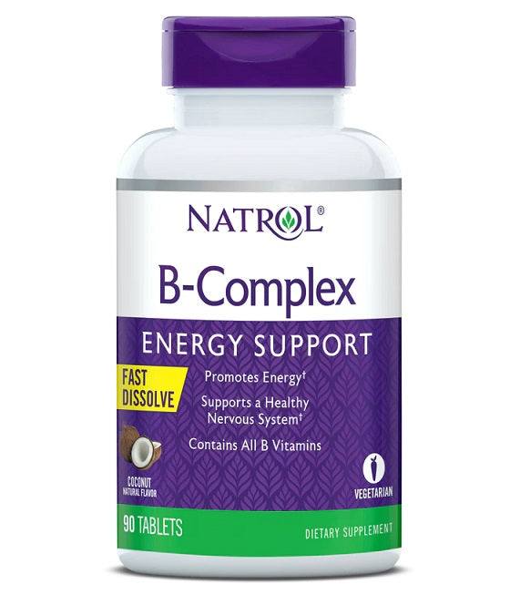 Natrol B-Complex Fast Dissolve, Coconut - 90 tabs - Vitamins & Minerals at MySupplementShop by Natrol