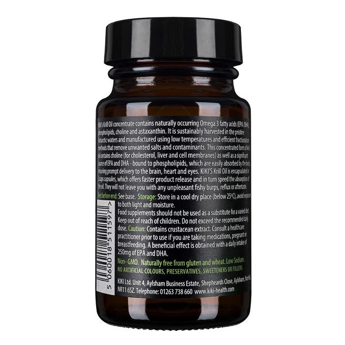 Kiki Health Krill Oil 30 Licaps - Omegas, EFAs, CLA, Oils at MySupplementShop by KIKI Health